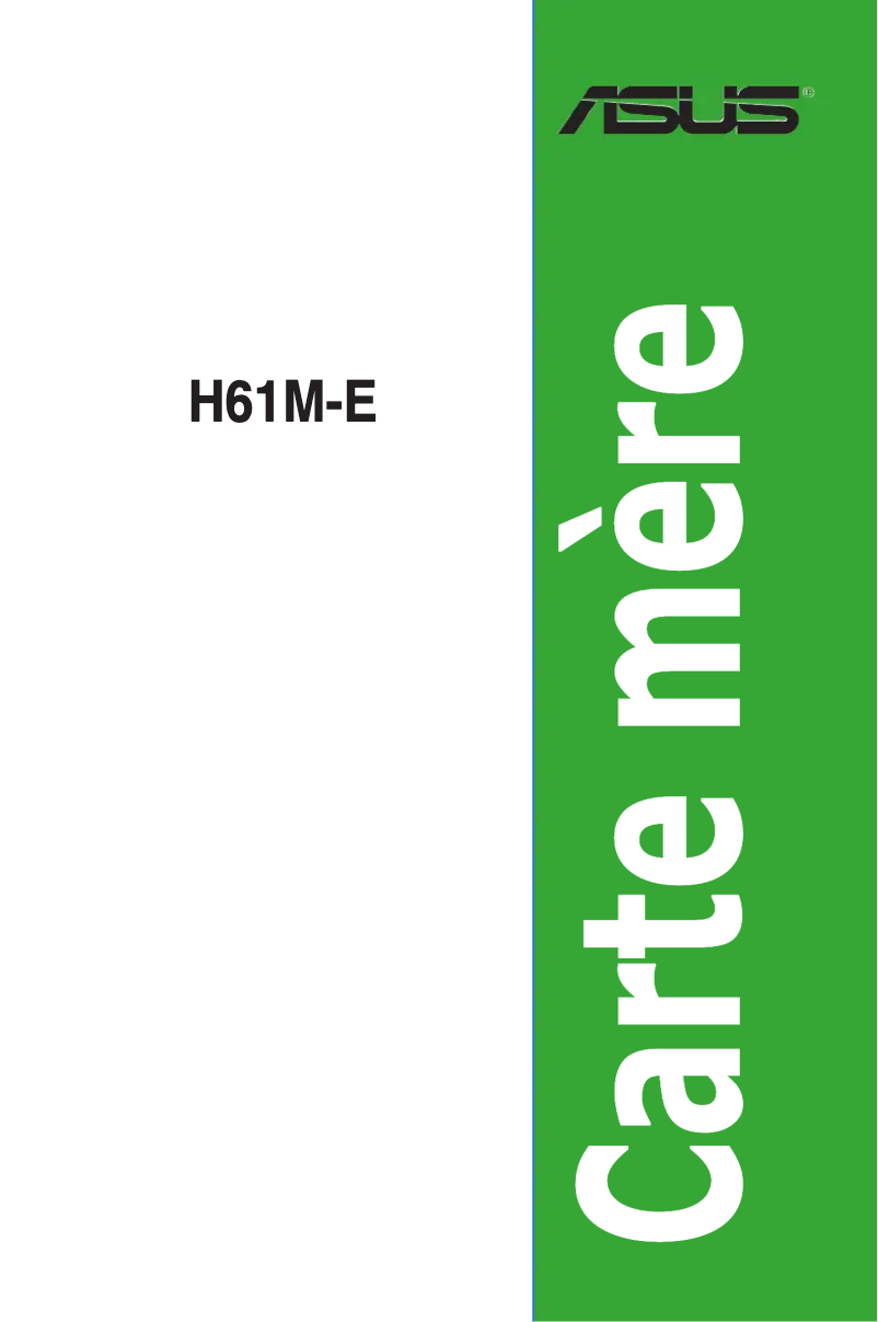 Image de la première page du manuel de l'appareil H61M-E