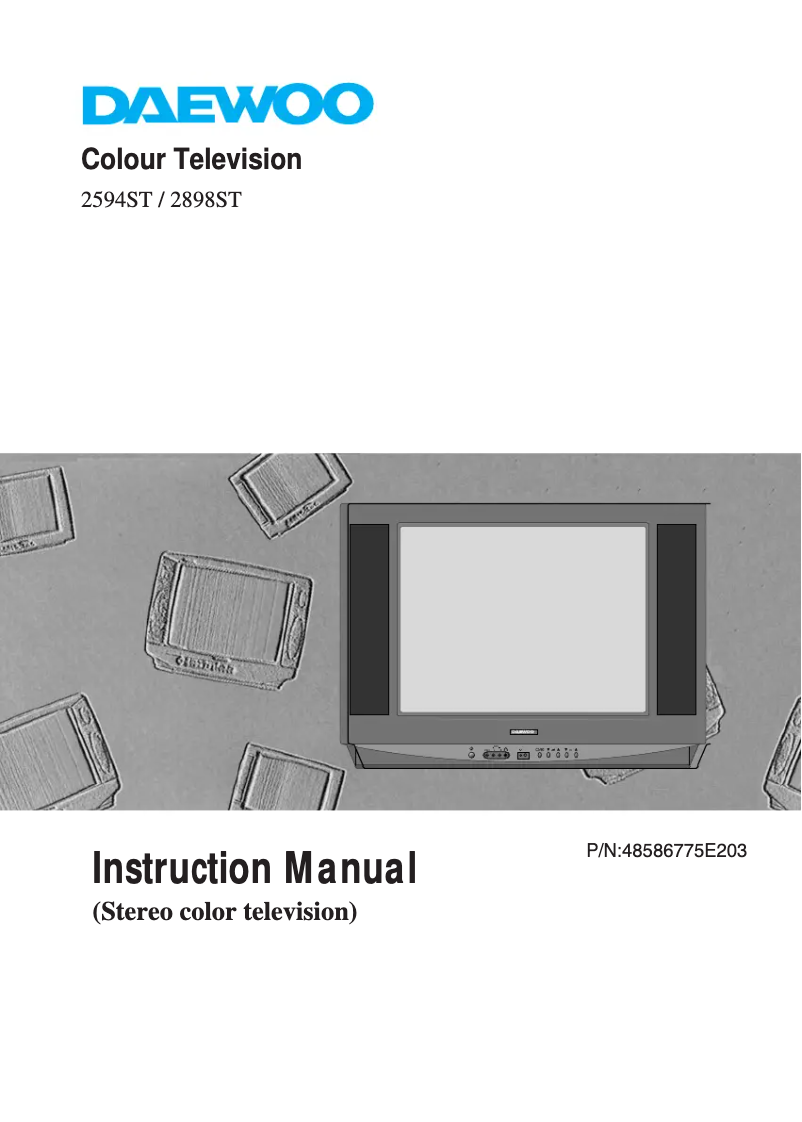 Page 1 de la notice Manuel utilisateur Daewoo 2594