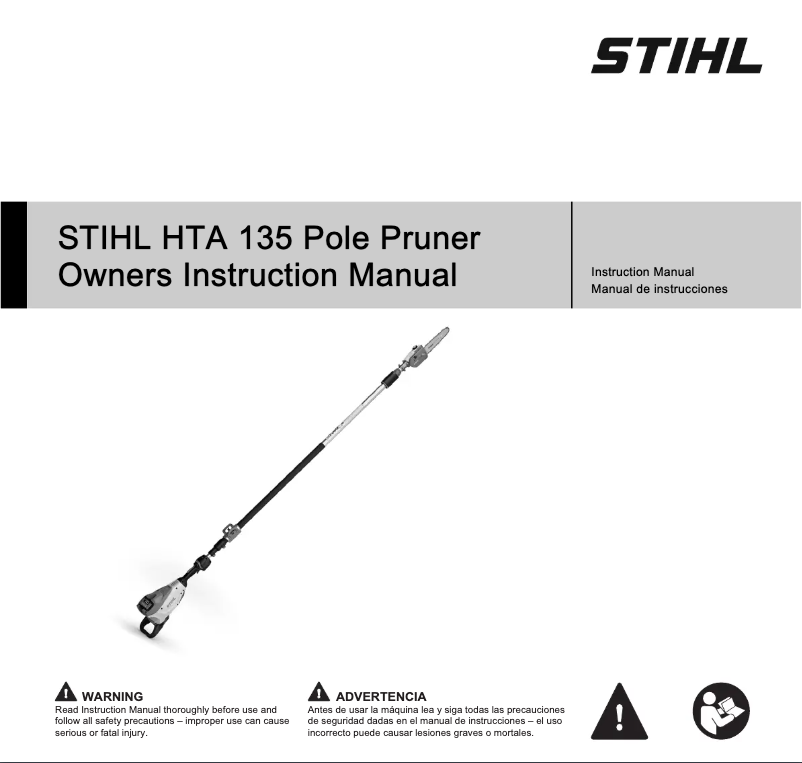 Page 1 de la notice Manuel utilisateur Stihl HTA 135