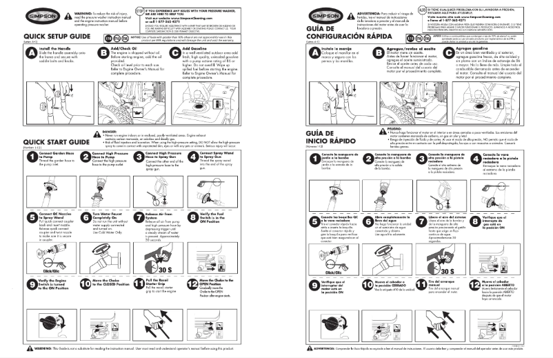 Page 1 de la notice Guide de démarrage rapide Simpson ALH3425-S