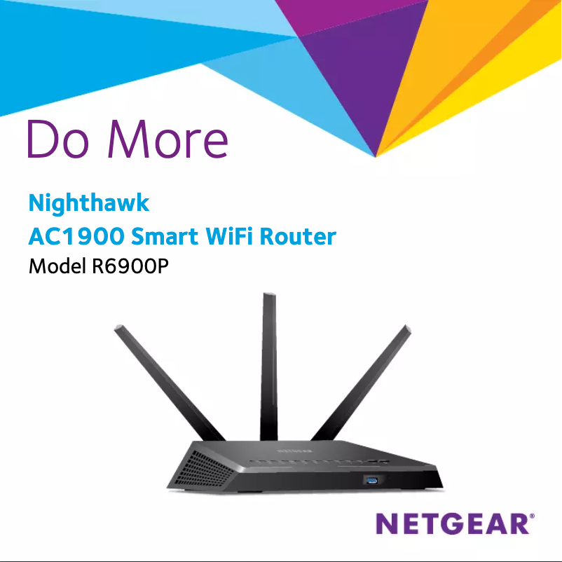 Page 1 de la notice Guide d'installation Netgear Nighthawk R6900P