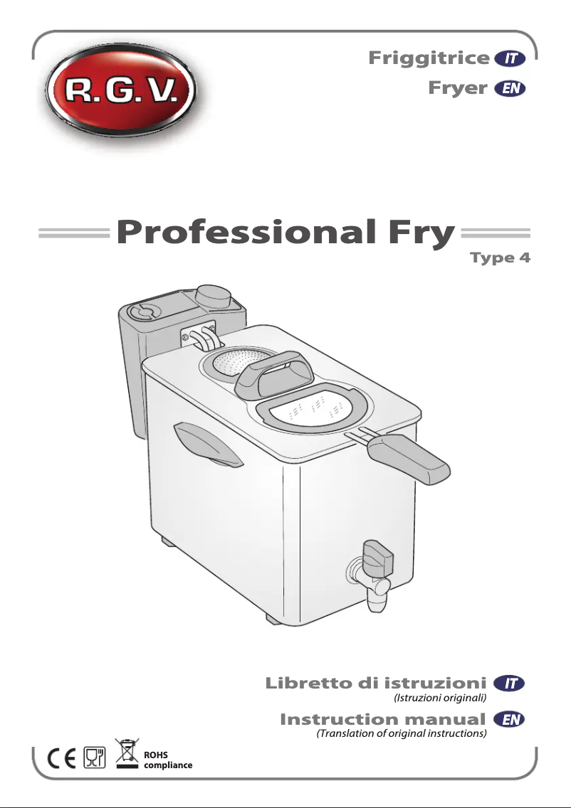 Page n°1 - Manuel utilisateur RGV Professional Fry Type 4