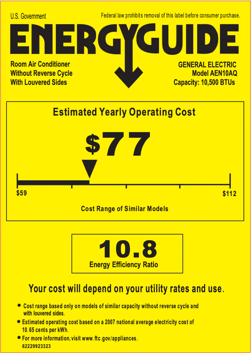 Image de la première page du manuel de l'appareil AEN10AQ