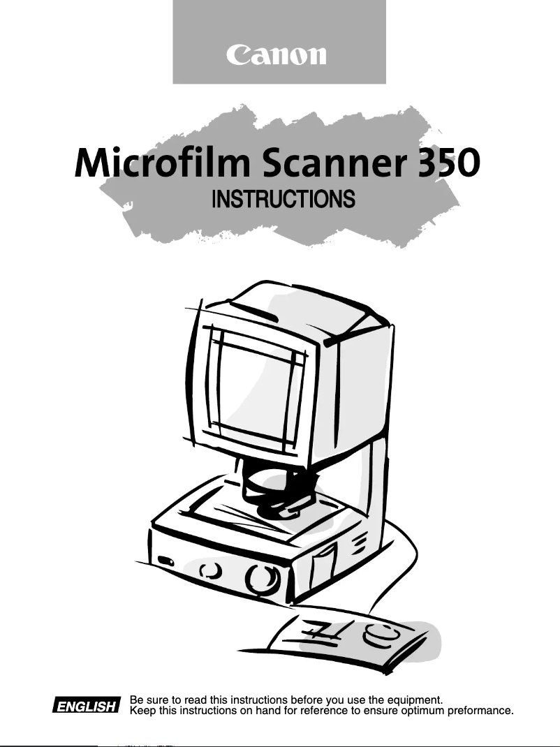 Imagen de la primera página del manual del dispositivo Microfilm Scanner 350