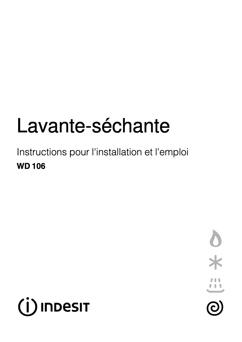 Image de la première page du manuel de l'appareil WD 106 (FR)