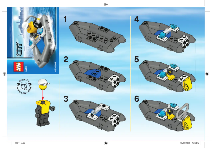 Page n°1 - Manuel utilisateur Lego Police Dinghy