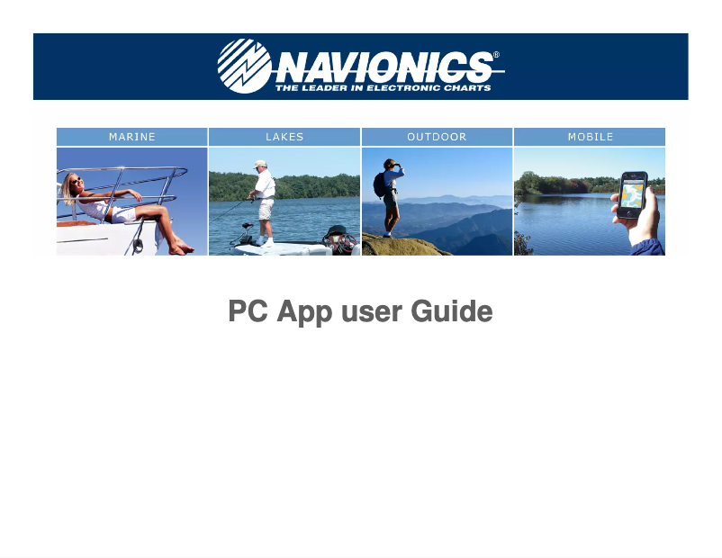 Page n°1 - Manuel utilisateur Navionics PC App