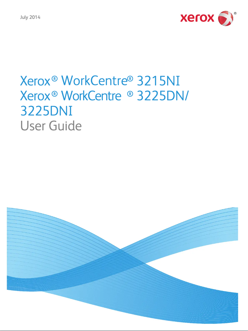 Page n°1 - Manuel utilisateur Xerox WorkCentre 3215NI