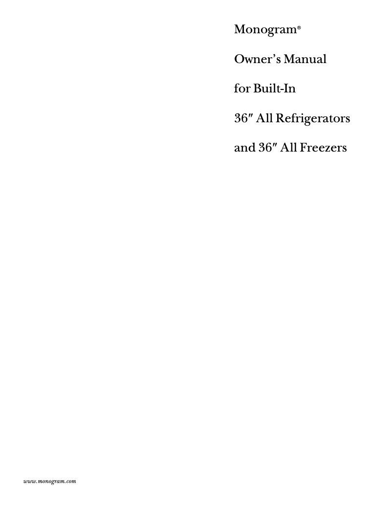 Image de la première page du manuel de l'appareil ZIFS36NDLH