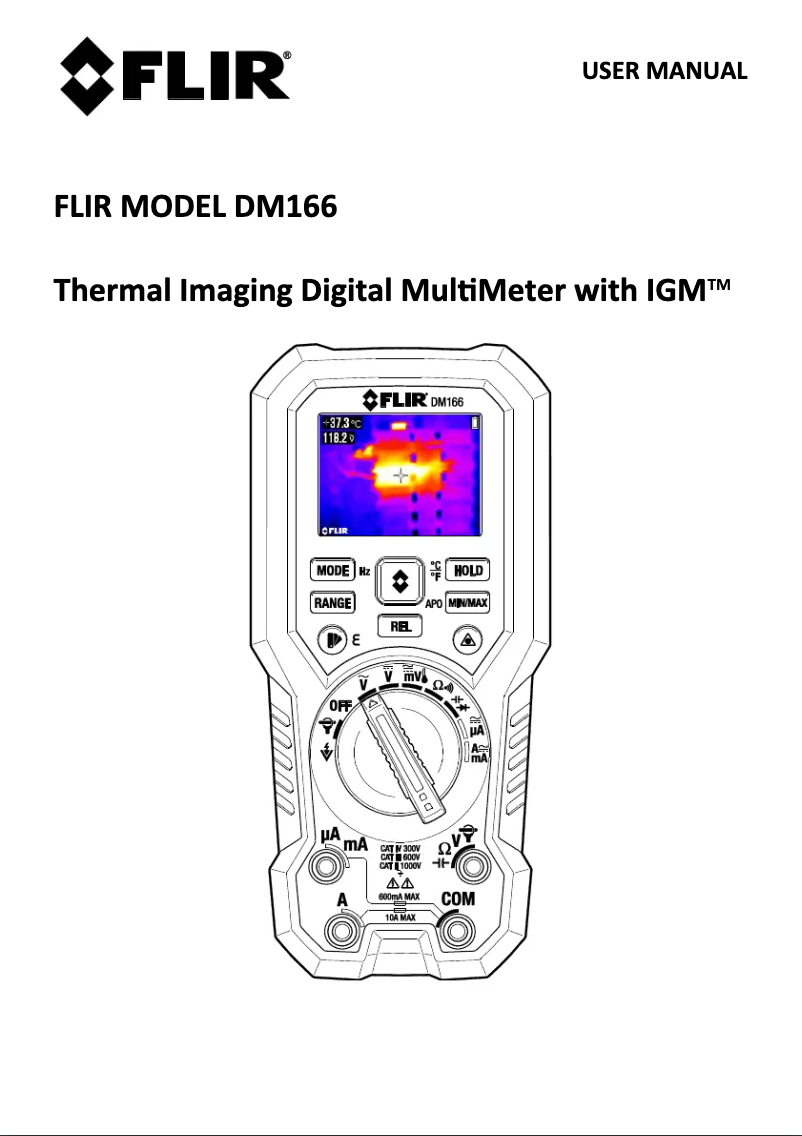 Page 1 de la notice Mode d'emploi FLIR DM166
