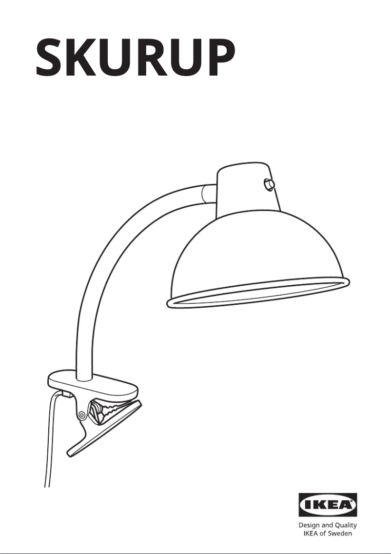 Page 1 de la notice Manuel utilisateur Ikea SKURUP 304.899.61