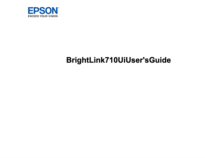Page 1 de la notice Manuel utilisateur Epson V11H877022