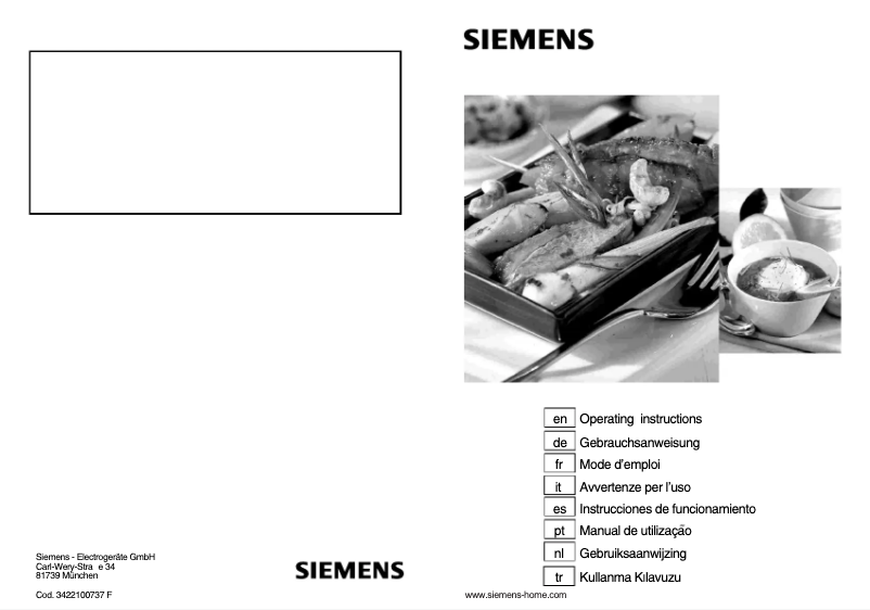 Page n°1 - Manuel utilisateur Siemens ER14023