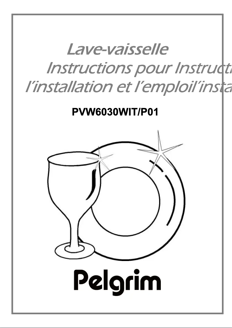 Page 1 de la notice Manuel utilisateur Pelgrim PVW6030
