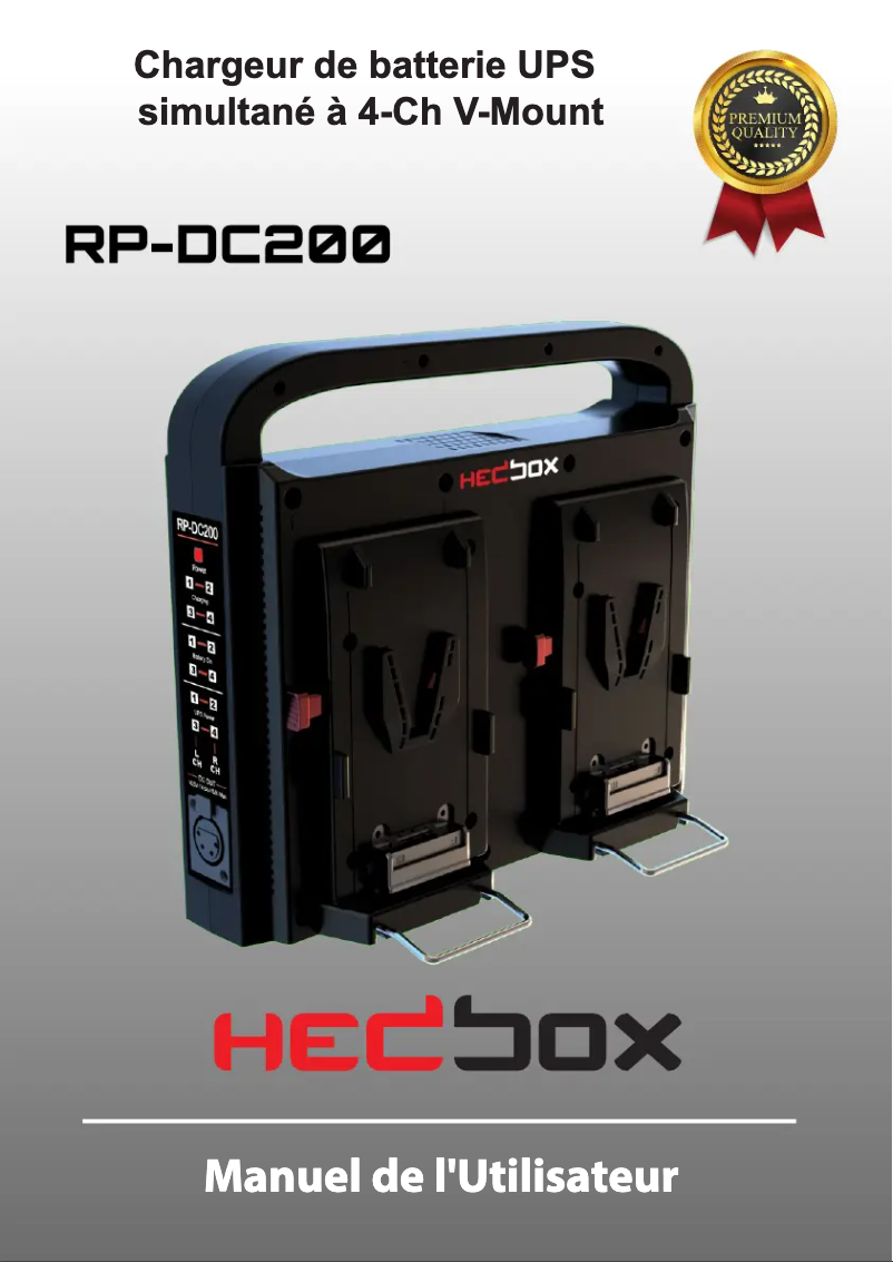 Page n°1 - Manuel utilisateur Hedbox RP-DC200