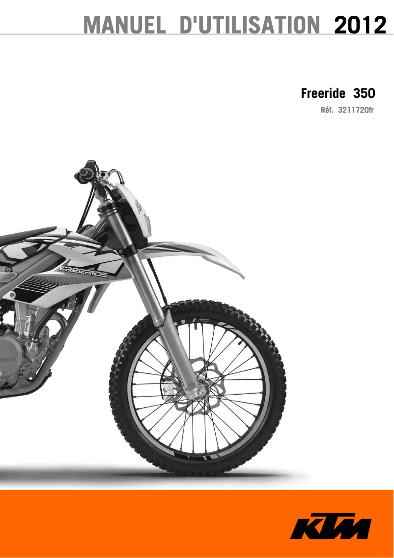 Page 1 de la notice Manuel utilisateur KTM Freeride 350 (2012)