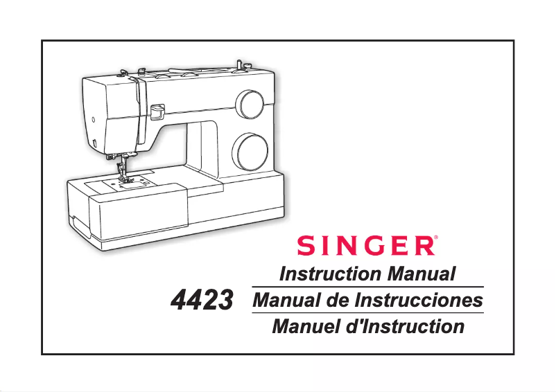 Page n°1 - Manuel utilisateur Singer Heavy Duty 4423