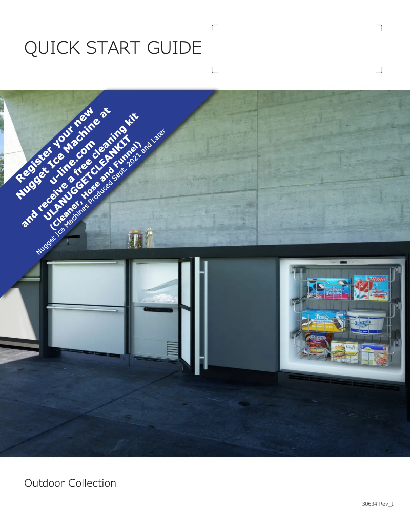 Page n°1 - Guide de démarrage rapide U-Line OFZ124