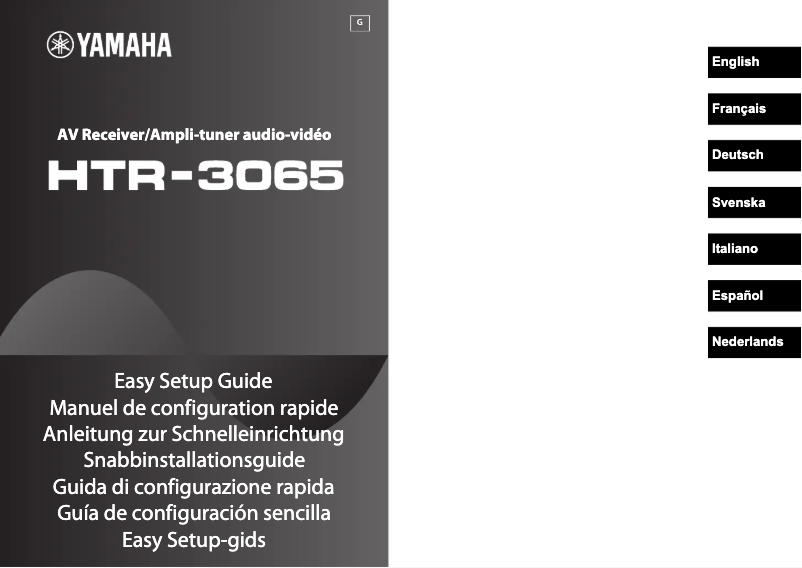 Page n°1 - Manuel utilisateur Yamaha HTR-3065