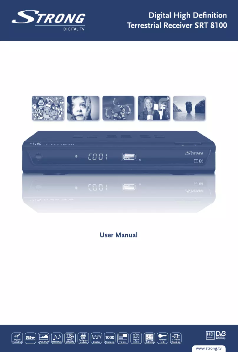 Page 1 de la notice Manuel utilisateur Strong SRT 8100