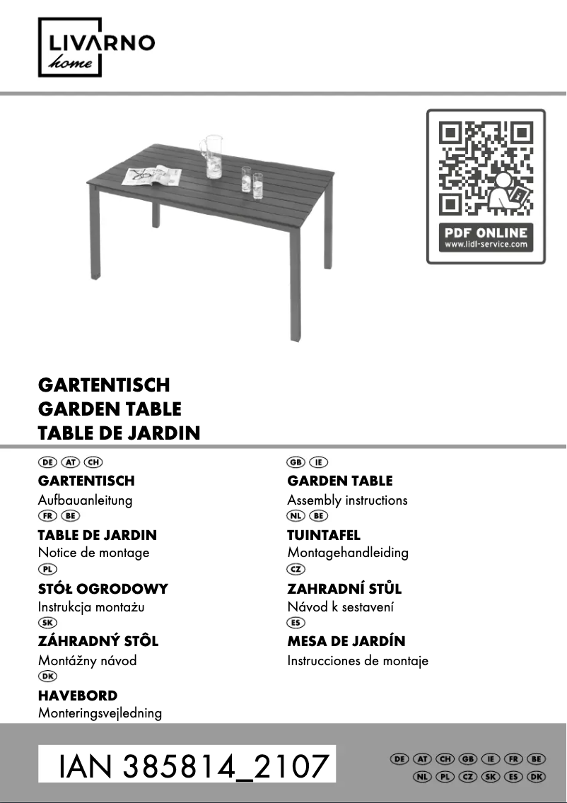 Image de la première page du manuel de l'appareil IAN 385814