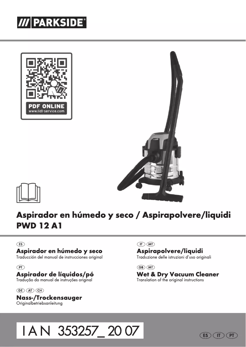 Page n°1 - Manuel utilisateur Parkside PWD 12 A1