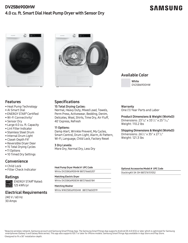 Image de la première page du manuel de l'appareil DV25B6900HW