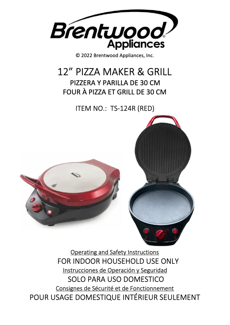 Imagen de la primera página del manual del dispositivo TS-124R