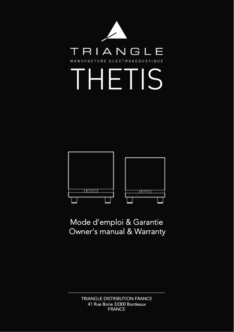 Image de la première page du manuel de l'appareil Thetis 280