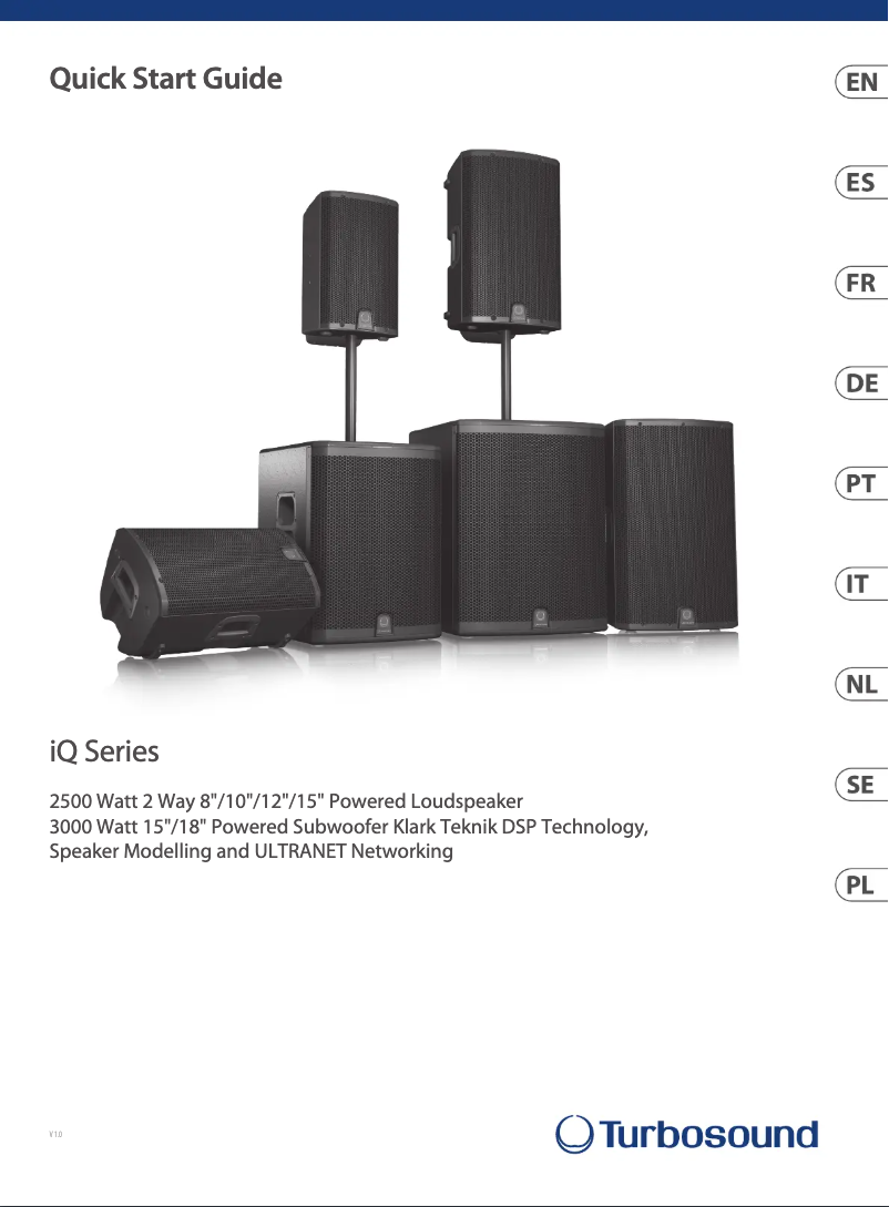 Page n°1 - Guide de démarrage rapide Turbosound iQ15B