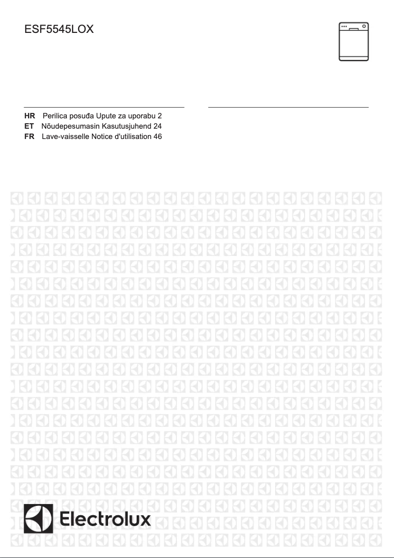 Page n°1 - Manuel utilisateur Electrolux ESF5545LOX