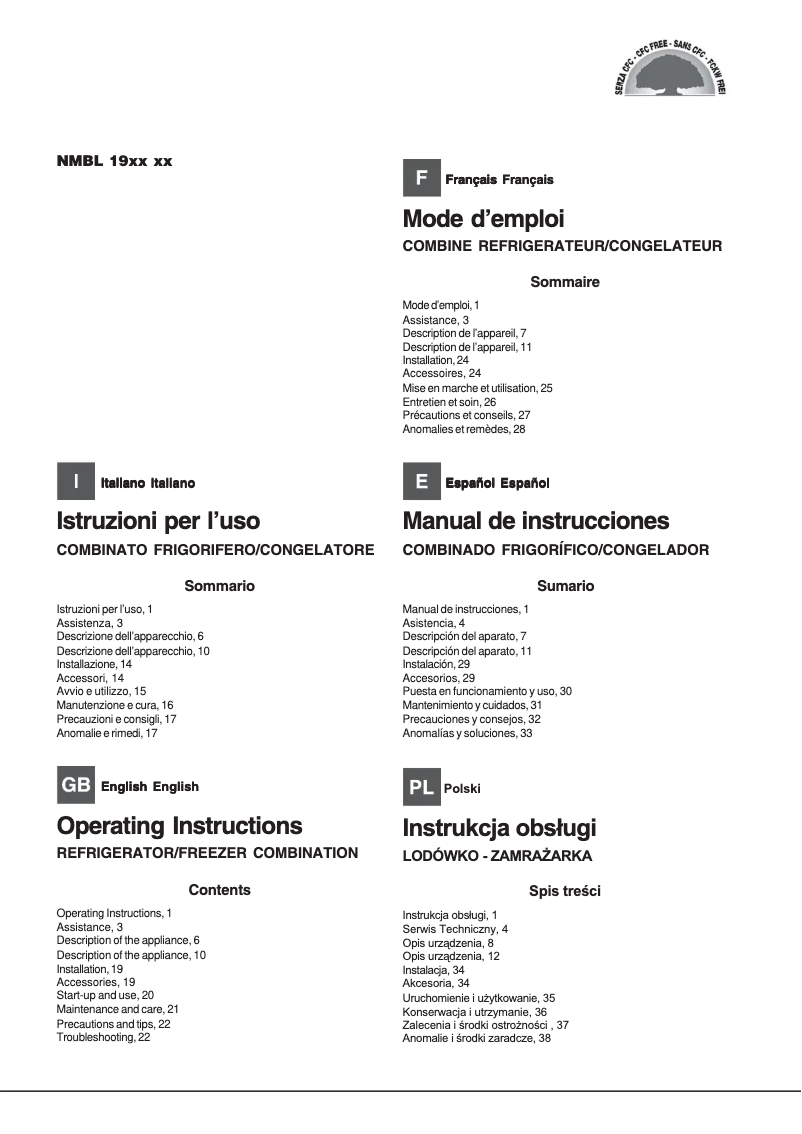 Page n°1 - Manuel utilisateur Hotpoint Ariston NMBL 1921 CVW/HA