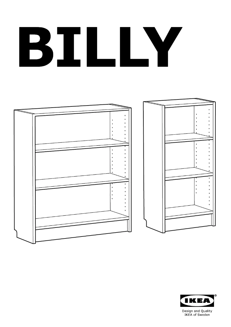 Imagen de la primera página del manual del dispositivo BILLY