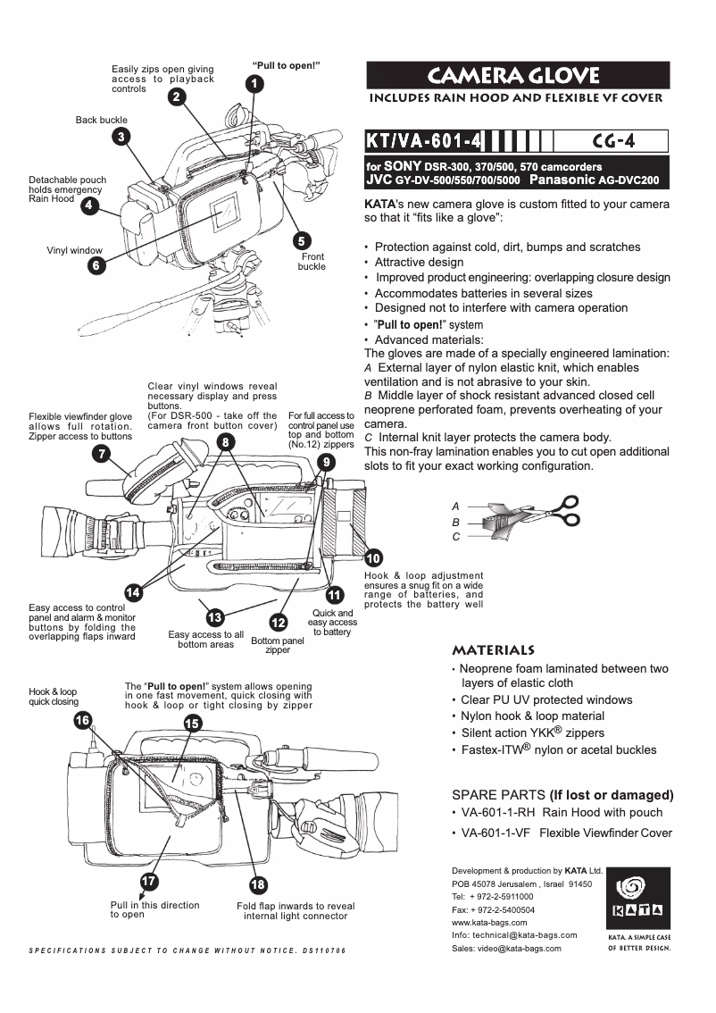 Page n°1 - Manuel utilisateur Kata CG-4