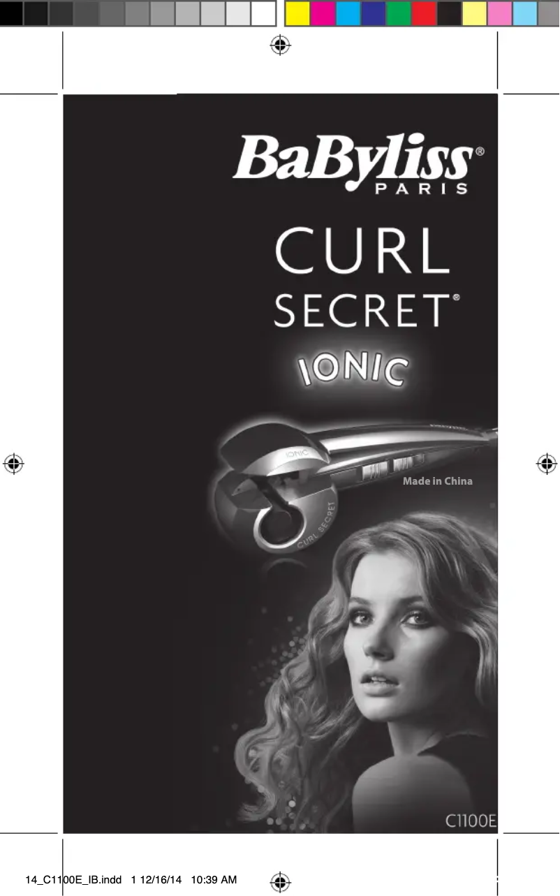 Página 1 del manual Manual de usuario BaByliss Curl Secret ionic C1100E