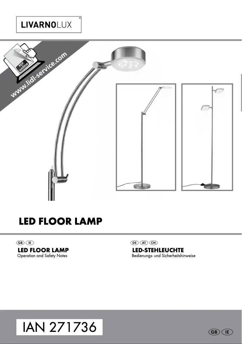 Page n°1 - Manuel utilisateur Livarno Lux IAN 271736