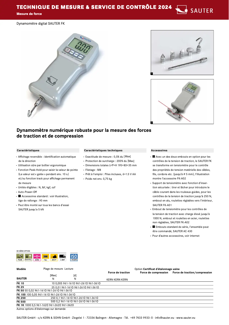 Image de la première page du manuel de l'appareil FK 1K