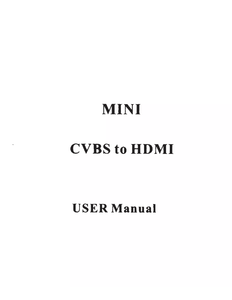 Image de la première page du manuel de l'appareil CS-AVHDM