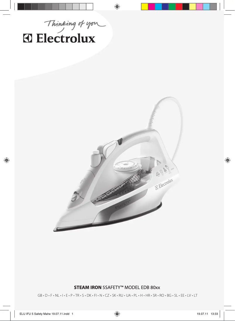 Image de la première page du manuel de l'appareil 5Safety EDB8040