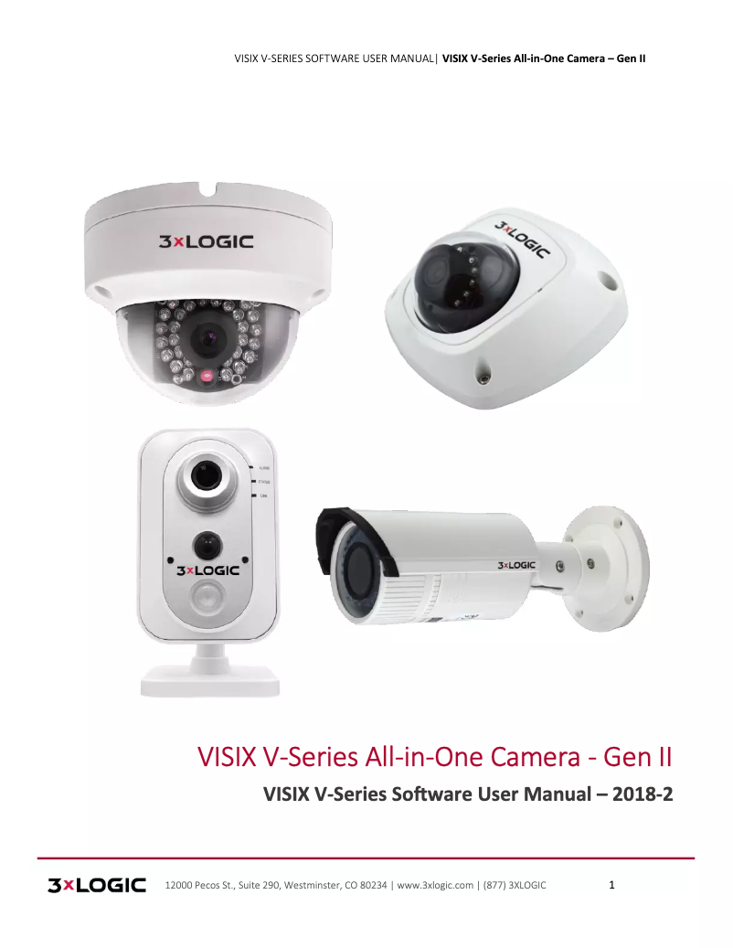 Image de la première page du manuel de l'appareil VISIX VX-4V-B-RI