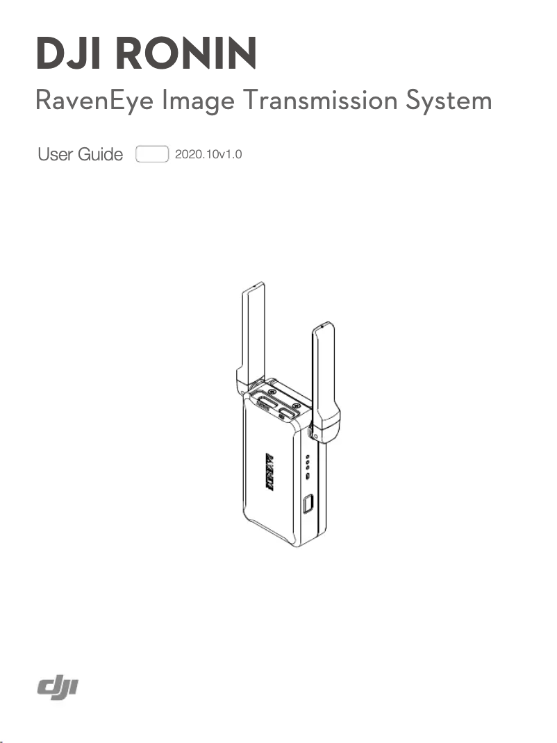 Page 1 de la notice Manuel utilisateur DJI Ronin RavenEye