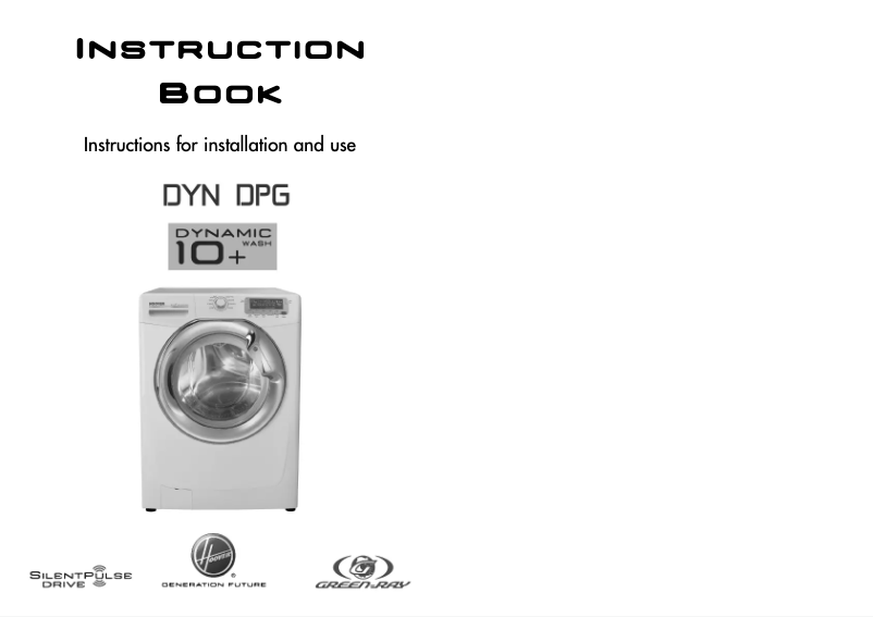 Page n°1 - Manuel utilisateur Hoover DYN10144DPG/L-80
