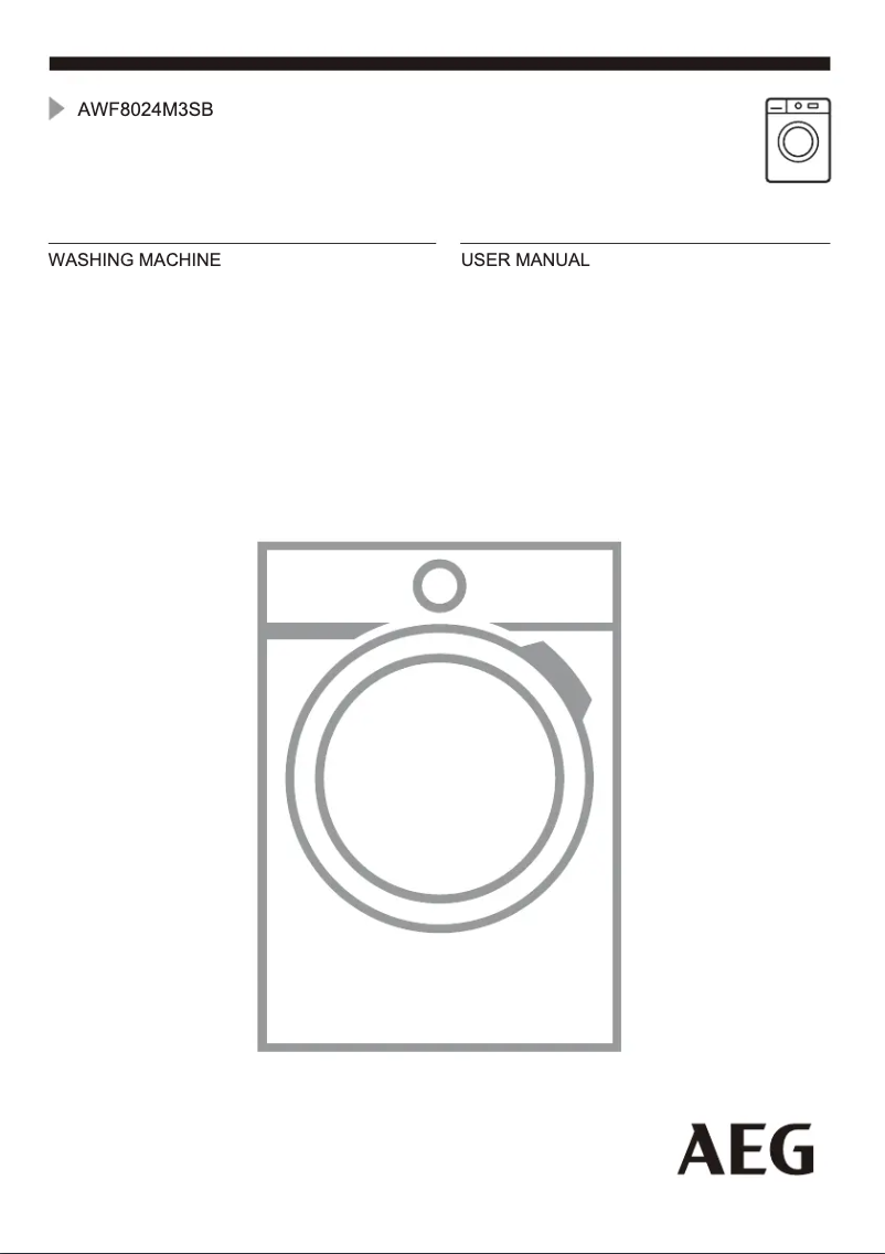 Page n°1 - Manuel utilisateur AEG AWF8024M3SB