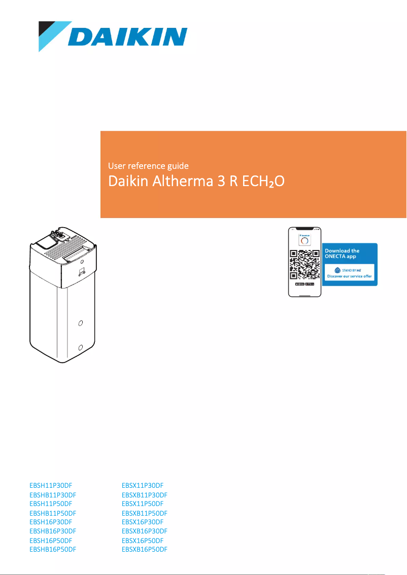 Página 1 del manual Manual de usuario Daikin EBSH11P50DF