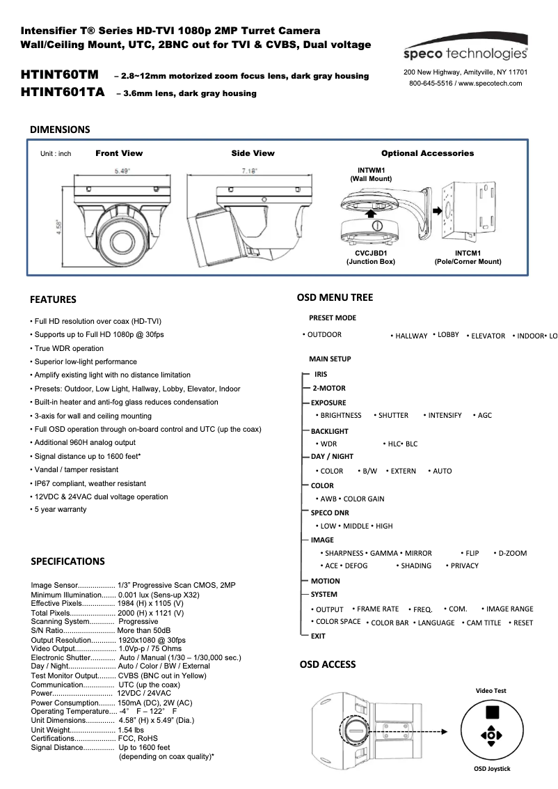 Image de la première page du manuel de l'appareil HTINT60TM