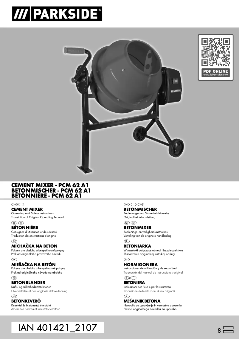 Image de la première page du manuel de l'appareil IAN 401421