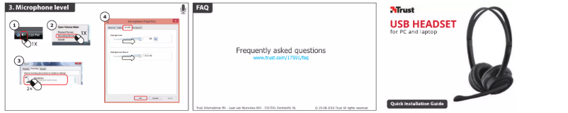 Página 1 del manual Manual de usuario Trust Mauro USB Headset