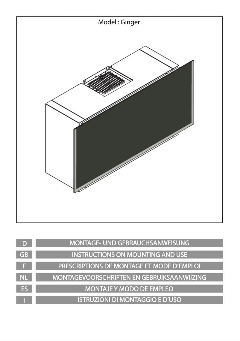 Image de la première page du manuel de l'appareil Ginger
