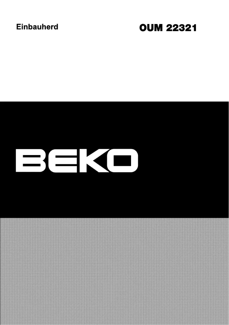Page n°1 - Manuel utilisateur Beko OUM 22321