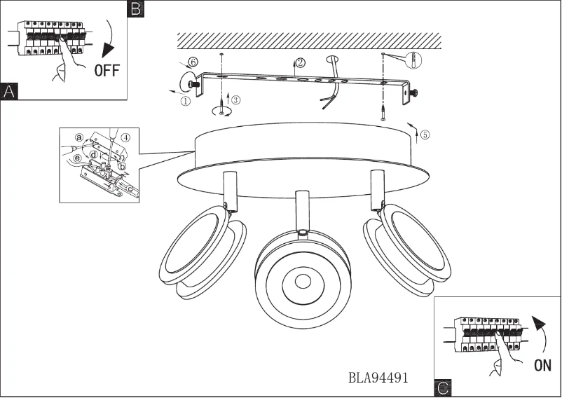 Page 1 de la notice Manuel utilisateur Eglo Sarolo